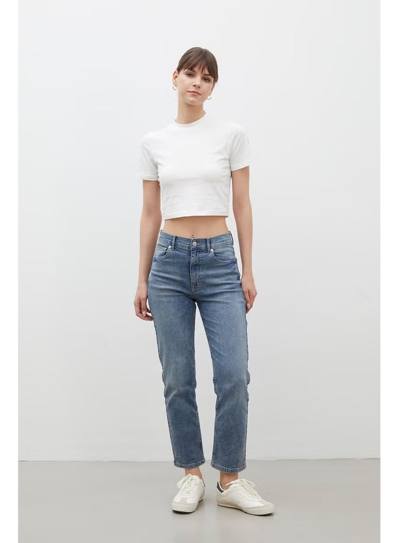 Manuka Bootcut Fit Denim Trousers Blue - Image 3